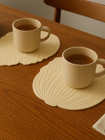Leaf Silicone Coaster Set
