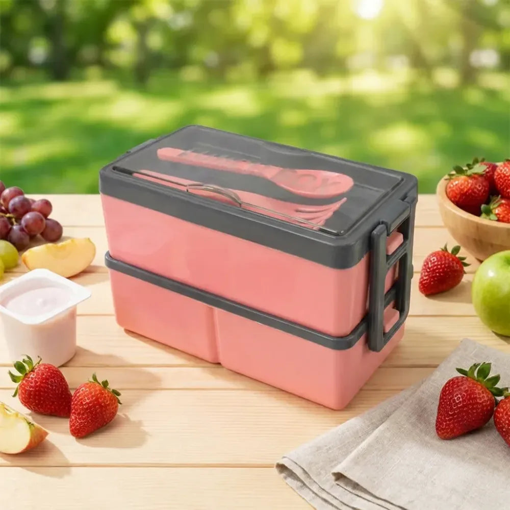Leak-proof 3-compartment lunch box - home & kitchen