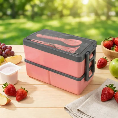 Leak-proof 3-compartment lunch box - home & kitchen