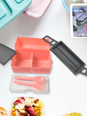 Leak-Proof 3-Compartment Lunch Box