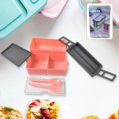Leak-proof 3-compartment lunch box - home & kitchen