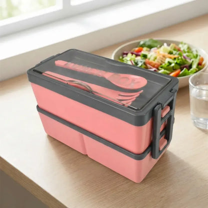 Leak-proof 3-compartment lunch box - home & kitchen