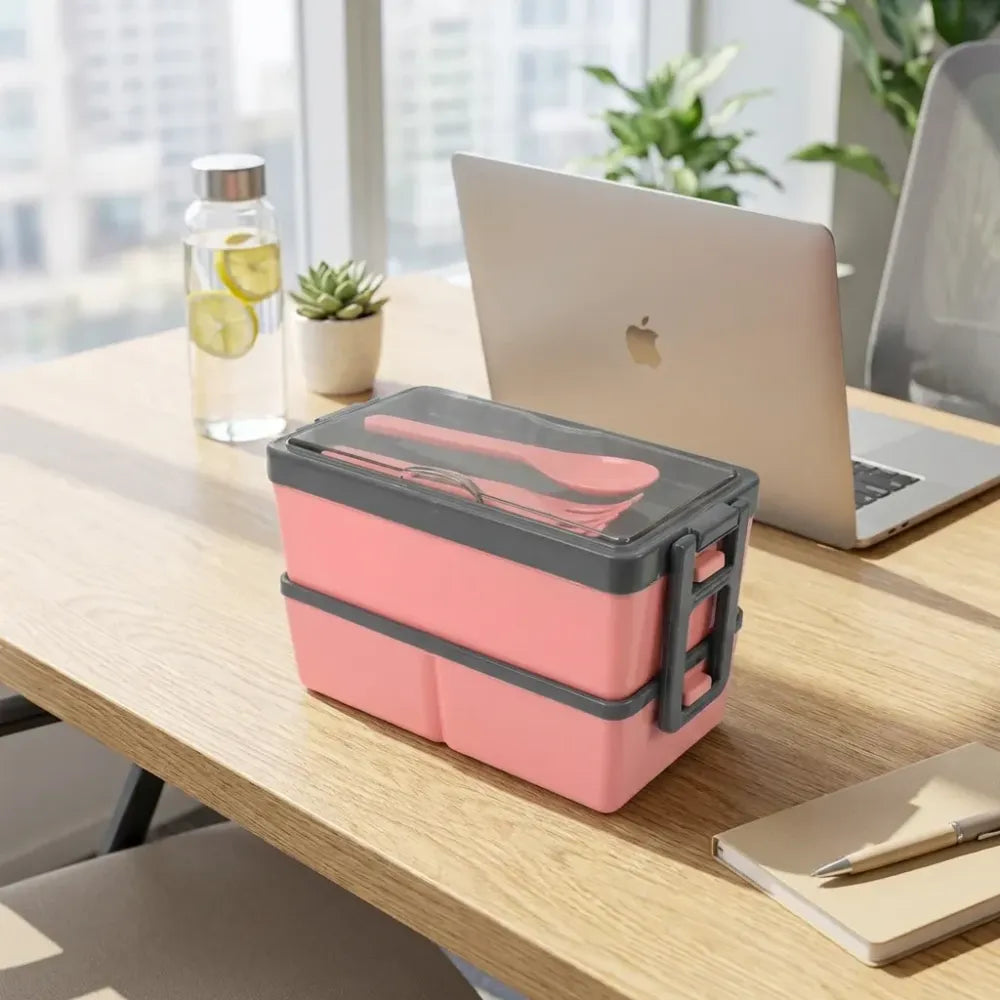 Leak-proof 3-compartment lunch box - home & kitchen