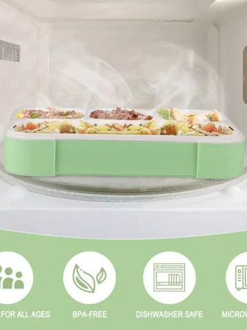 Leak-Proof 4-Compartment Lunch Box