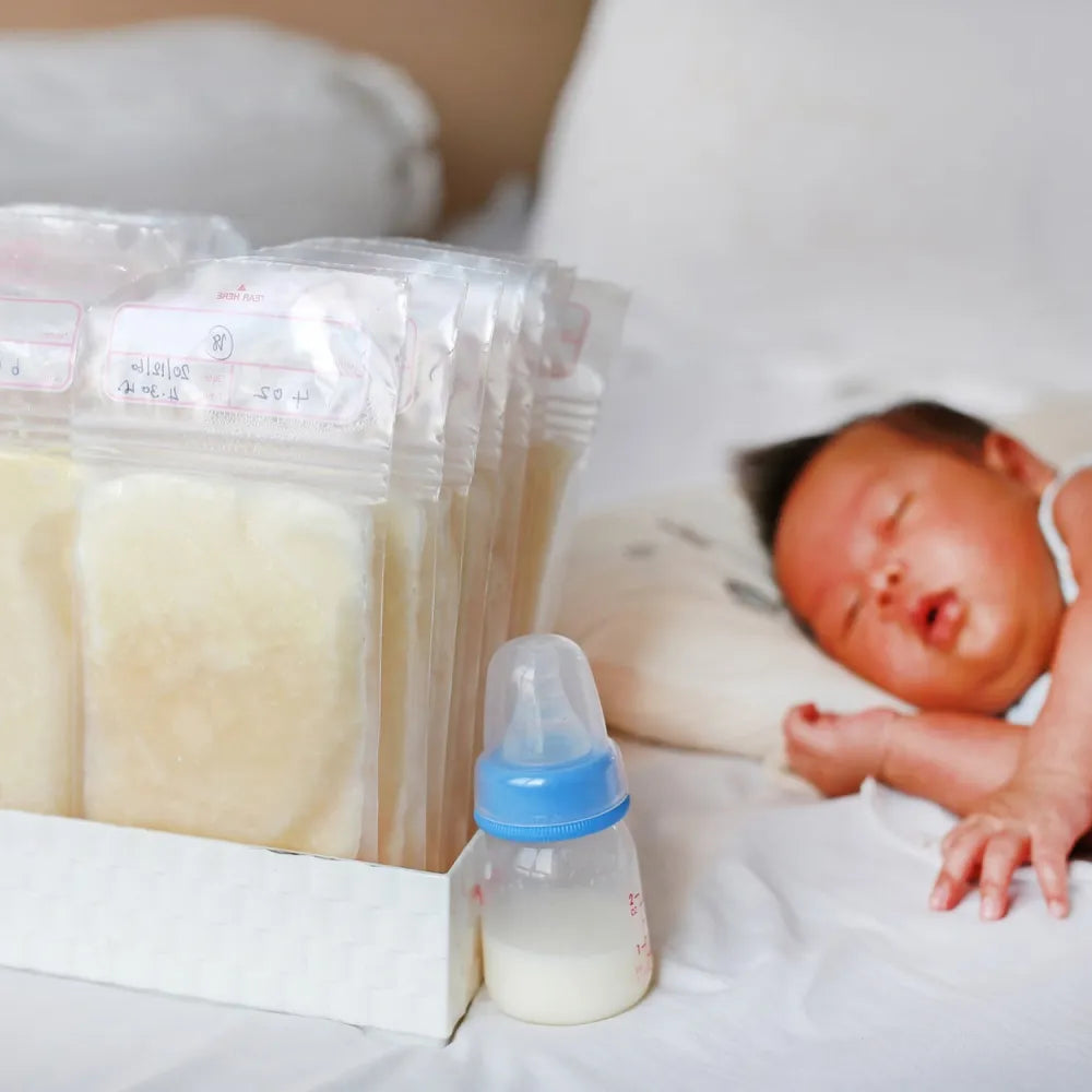Leak-proof breastmilk storage bags - health care