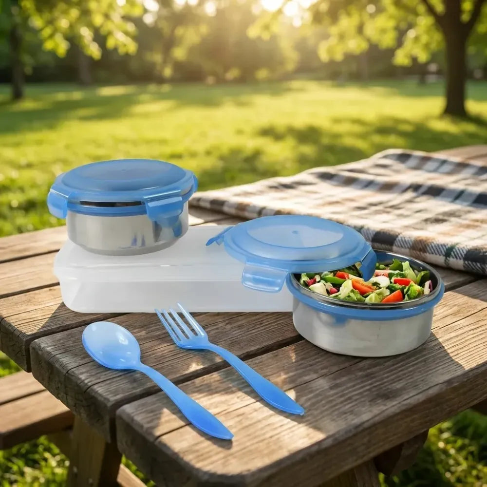Leak-proof stainless steel lunch box - home & kitchen