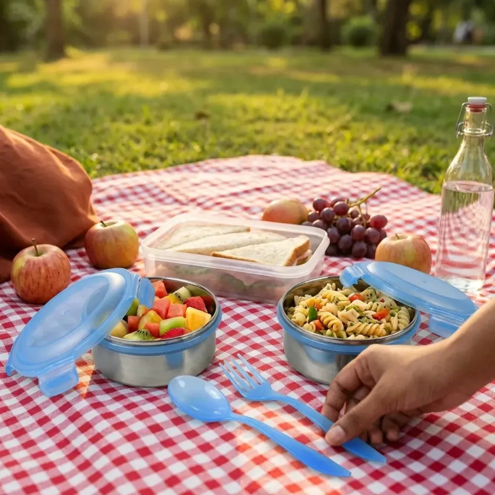 Leak-proof stainless steel lunch box - home & kitchen