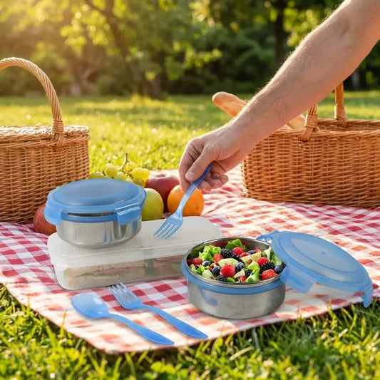 Leak-proof stainless steel lunch box - home & kitchen