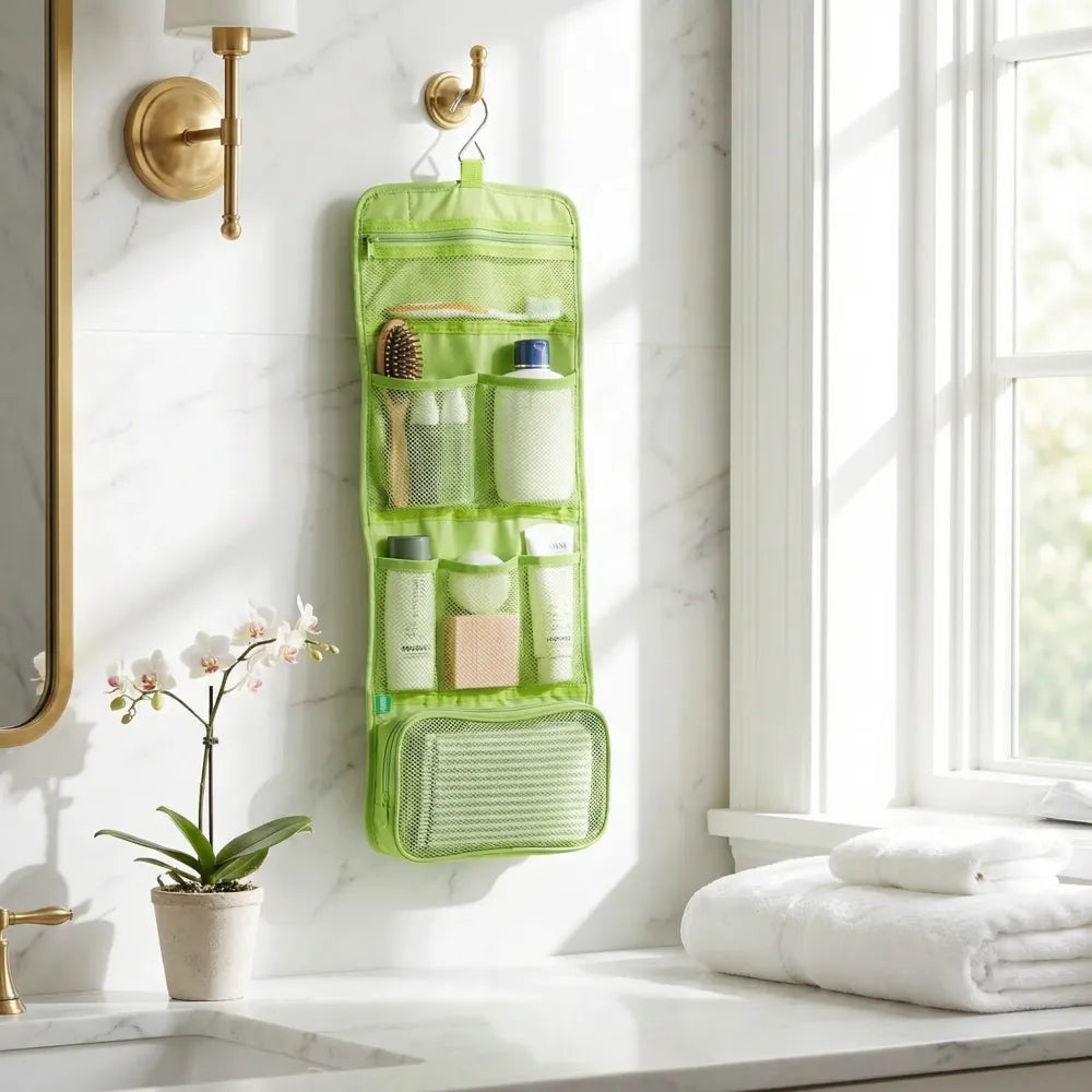 Leak-proof travel makeup organizer - home essentials