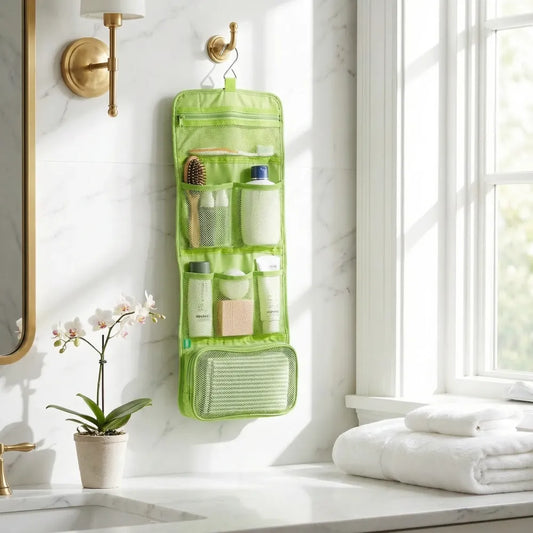 Leak-proof travel makeup organizer - home essentials