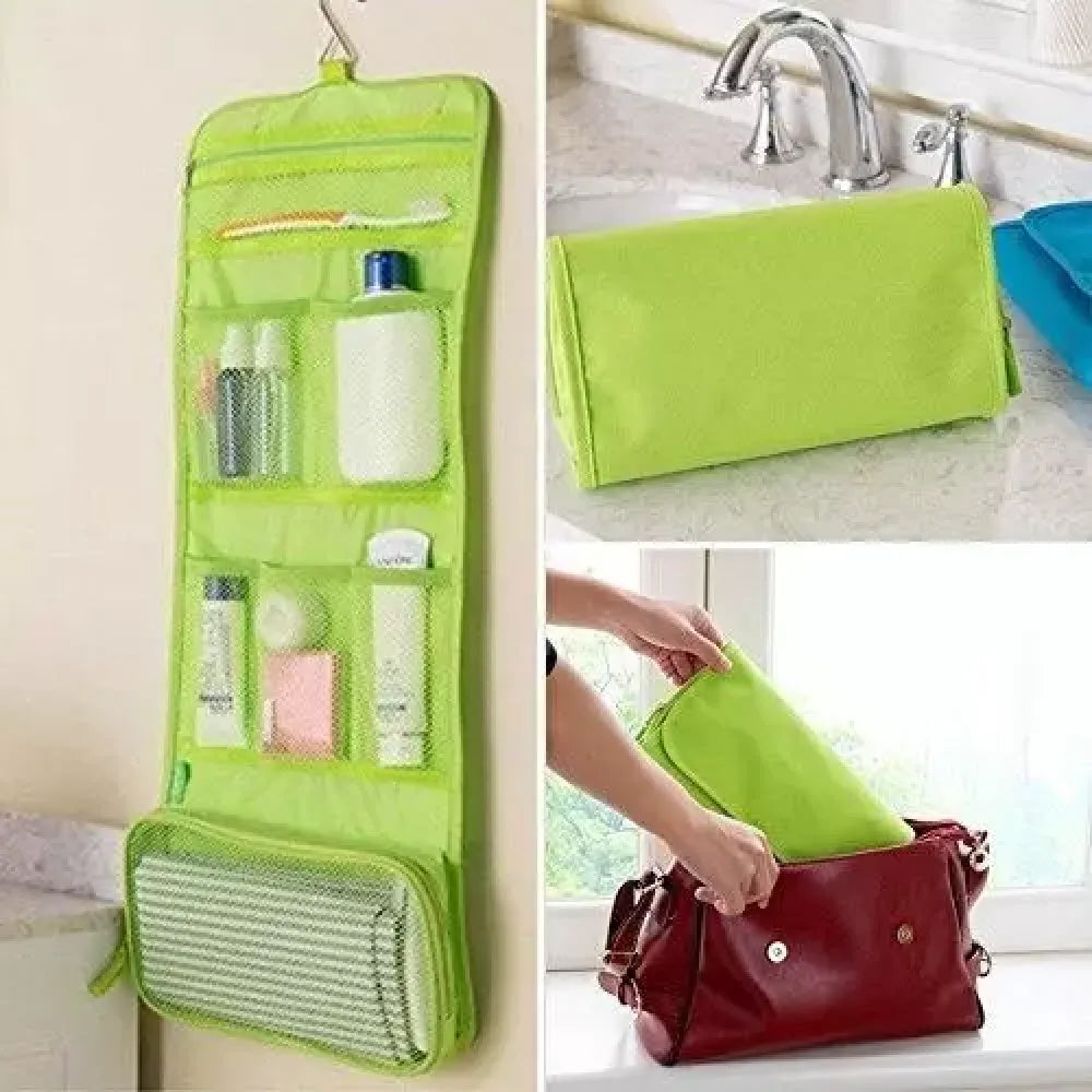 Leak-proof travel makeup organizer