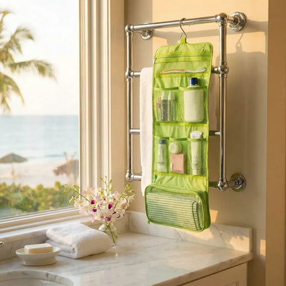 Leak-proof travel makeup organizer - home essentials
