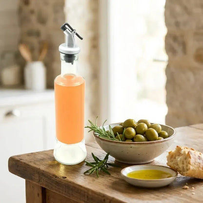 Leakproof glass oil dispenser - home & kitchen