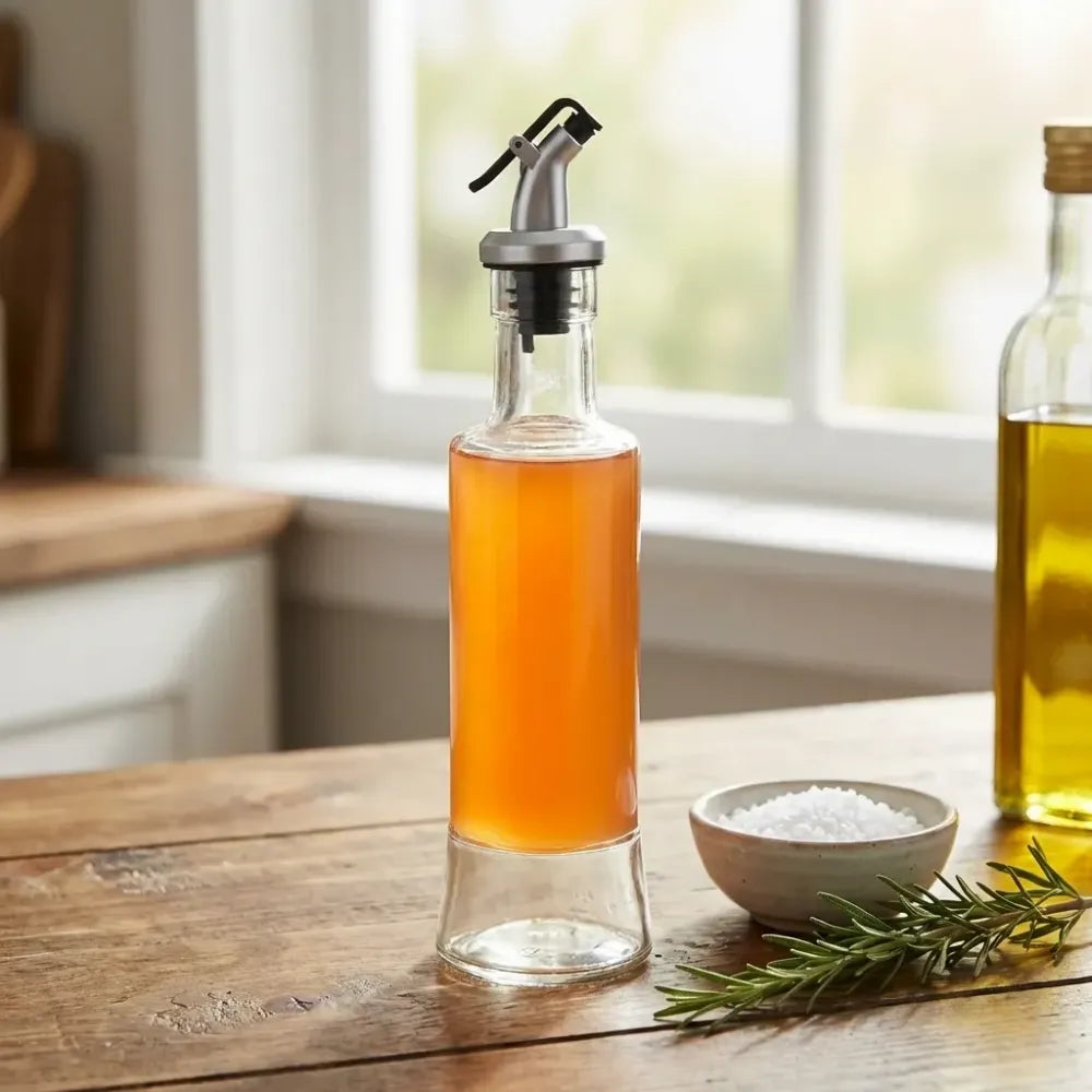 Leakproof glass oil dispenser - home & kitchen