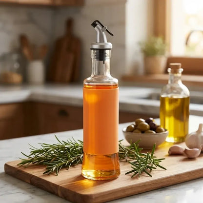 Leakproof glass oil dispenser - home & kitchen