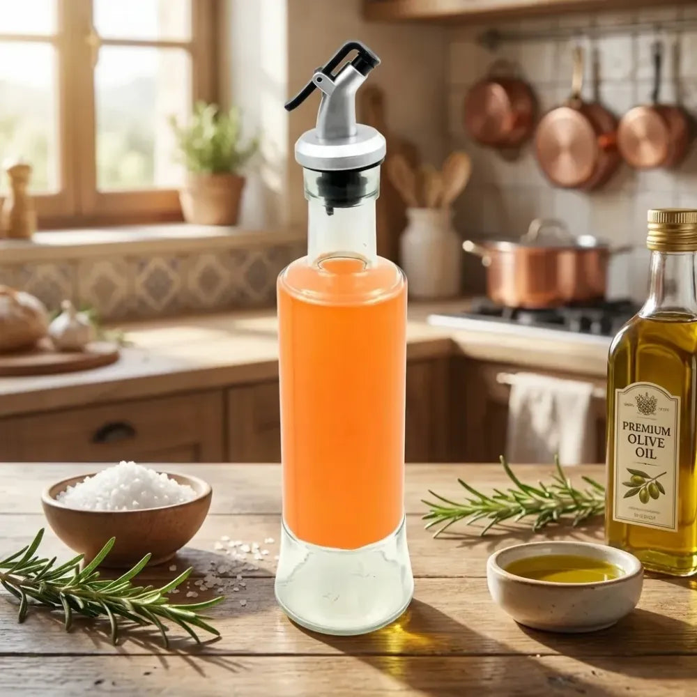 Leakproof glass oil dispenser - home & kitchen