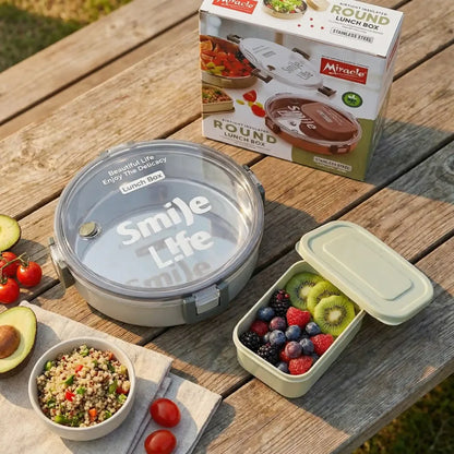 Leakproof stainless steel lunch box - home & kitchen