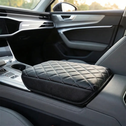 Leather armrest cover set