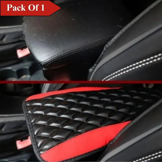 Leather car armrest cover pad