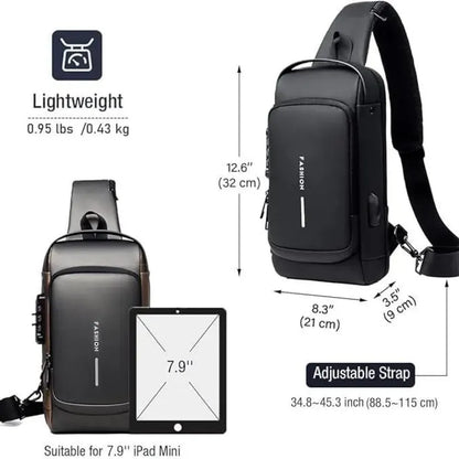 Leather sling bag