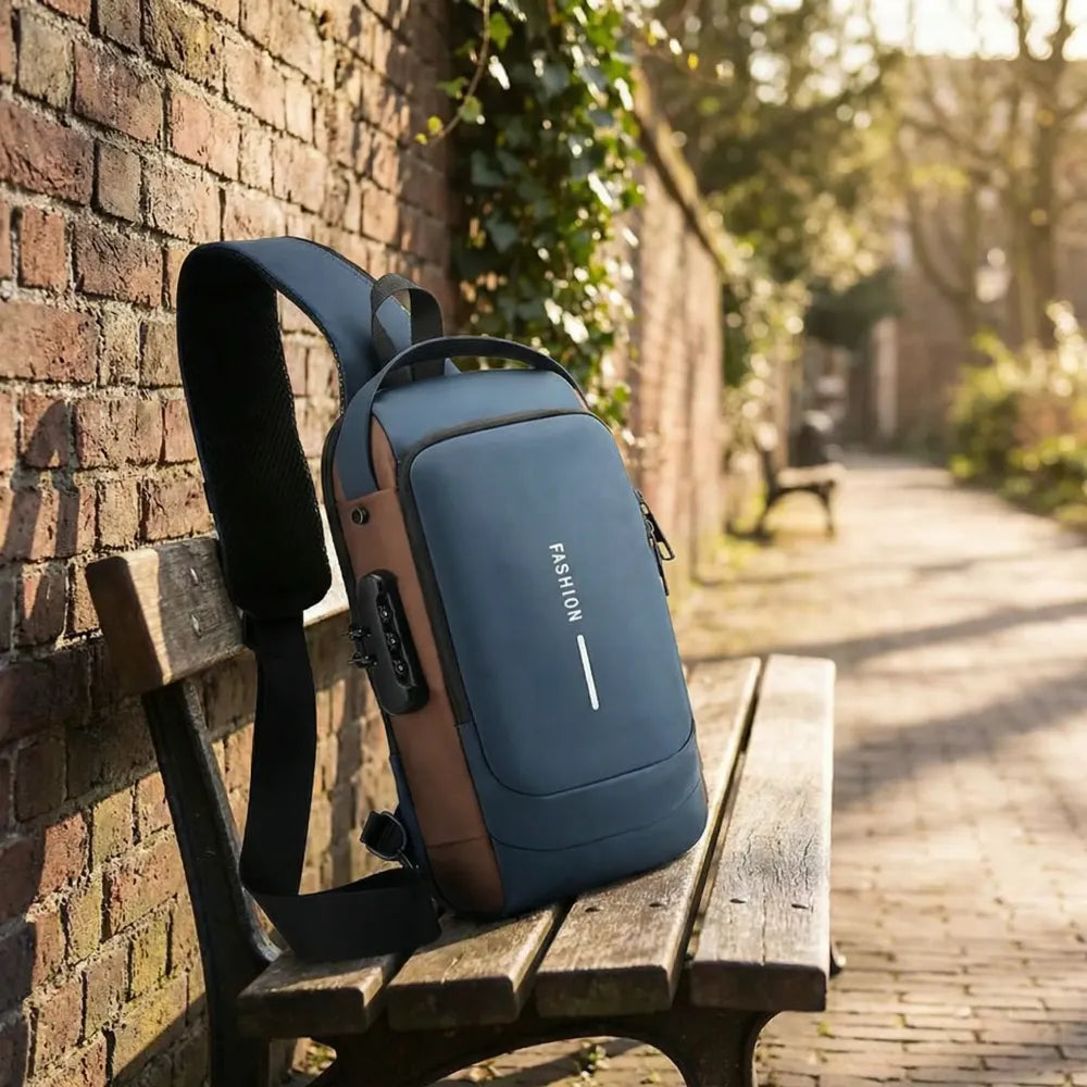 Leather sling bag