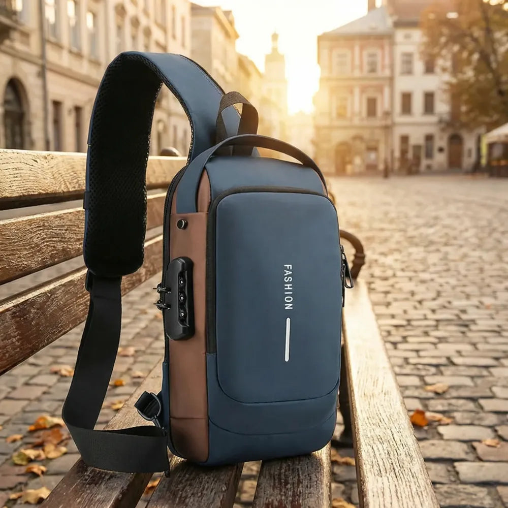 Leather sling bag