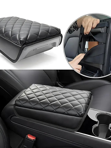 Leather Waterproof Armrest Seat Box Cover Pad Protector