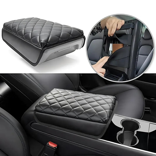 Leather waterproof armrest seat box cover pad protector