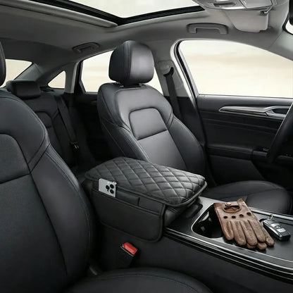 Leather waterproof armrest seat box cover pad protector