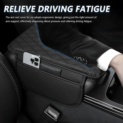 Leather waterproof armrest seat box cover pad protector