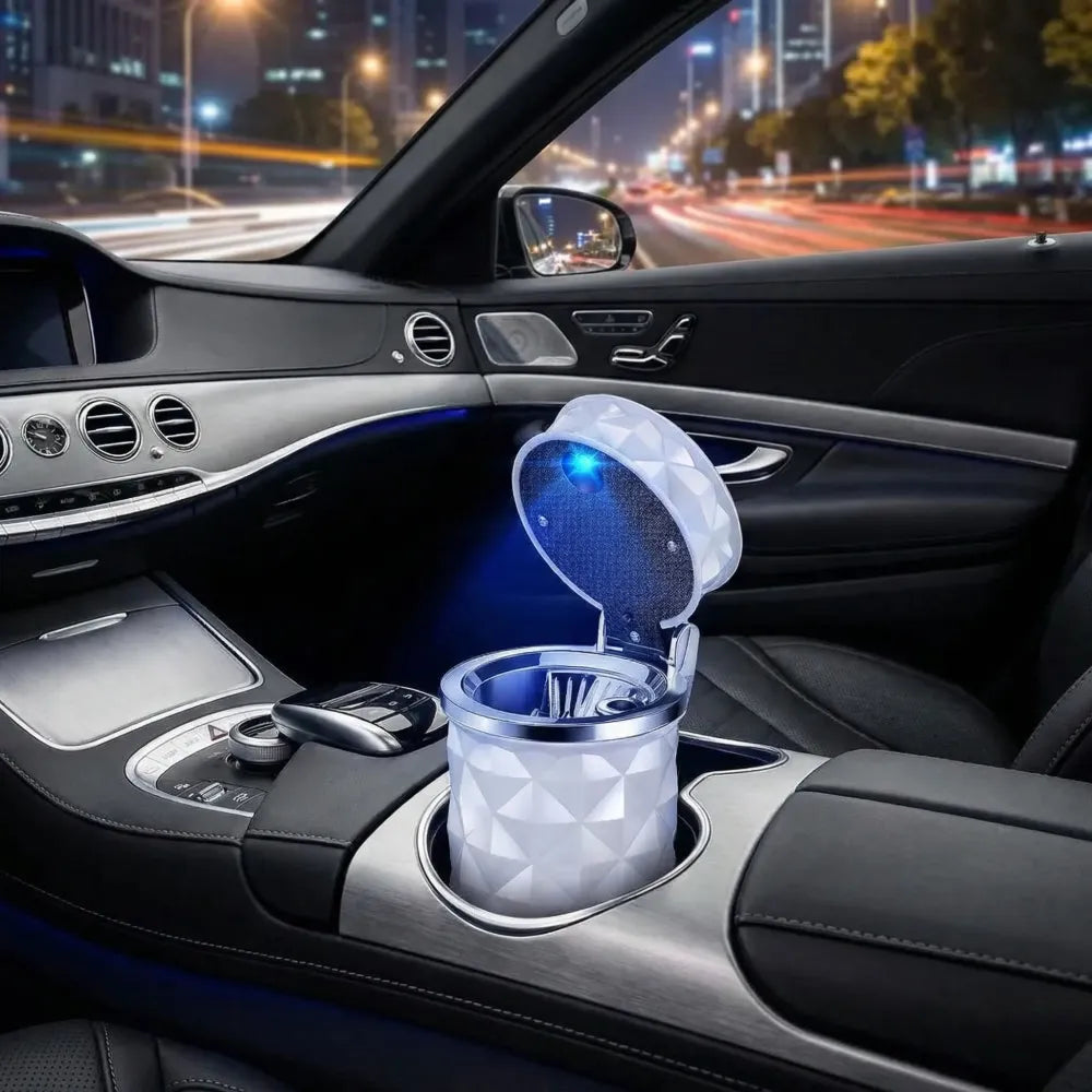 Led car cup holder ashtray - home improvement
