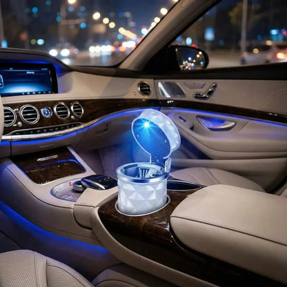Led car cup holder ashtray - home improvement