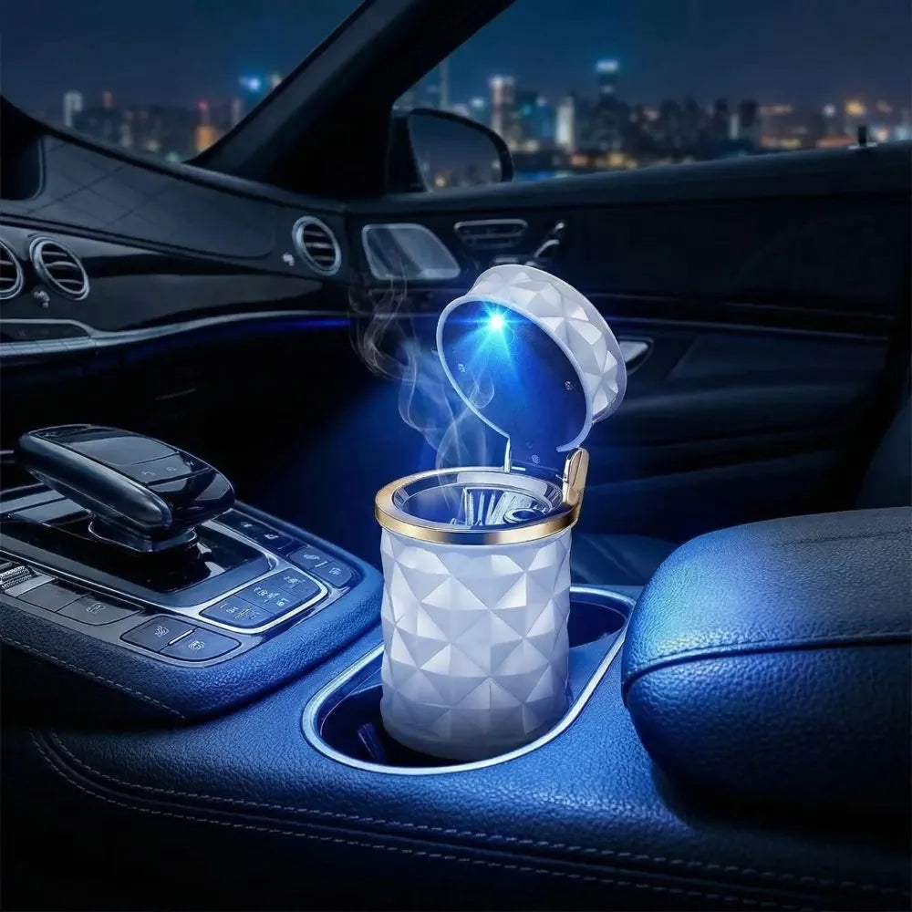 Led car cup holder ashtray - home improvement