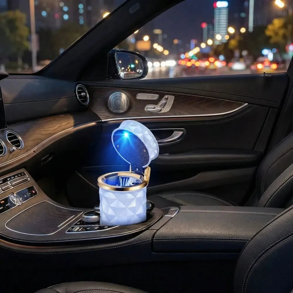 Led car cup holder ashtray - home improvement