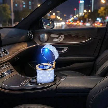 Led car cup holder ashtray - home improvement
