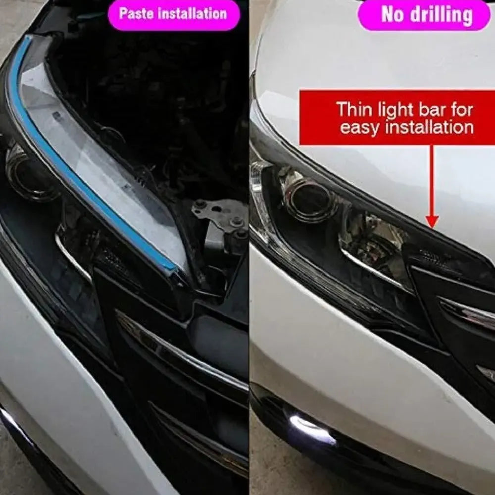 Led drl turn signals - car and bike accessories