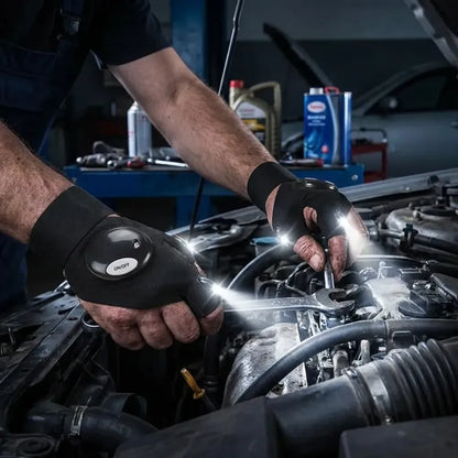 Led flashlight work gloves - home improvement