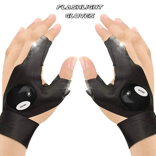 Led flashlight work gloves - home improvement