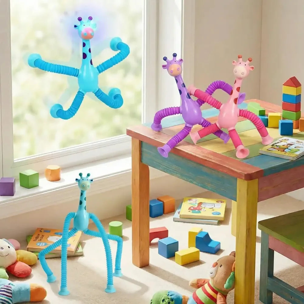 Led giraffe suction toy - toys