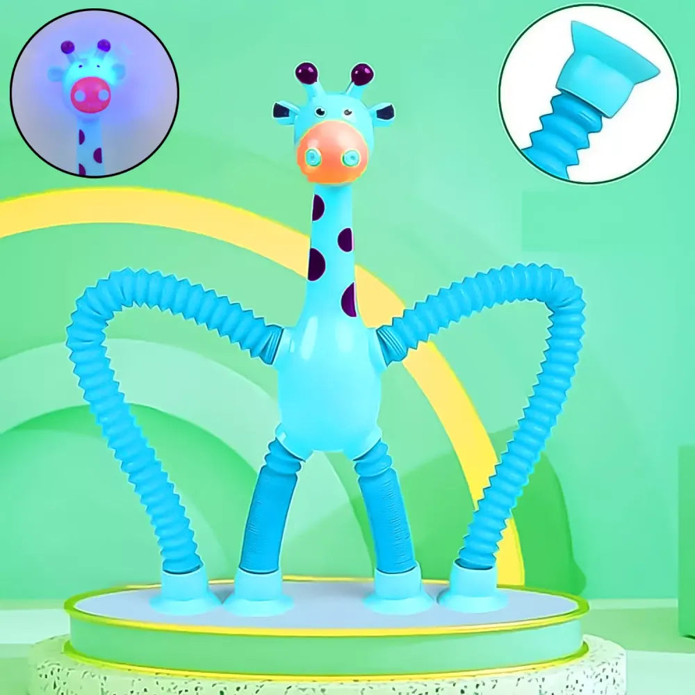Led giraffe suction toy