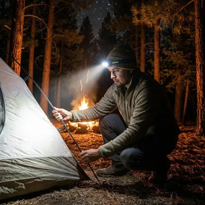 Led headlamp for camping