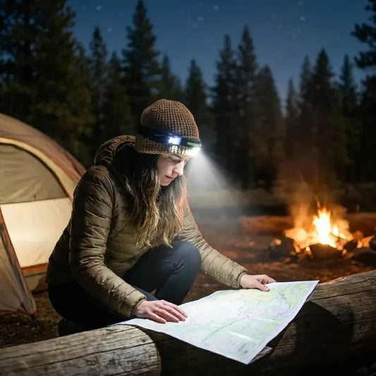 Led headlamp for camping