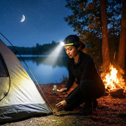 Led headlamp for camping