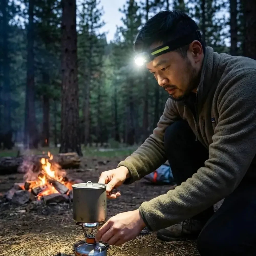 Led headlamp for camping