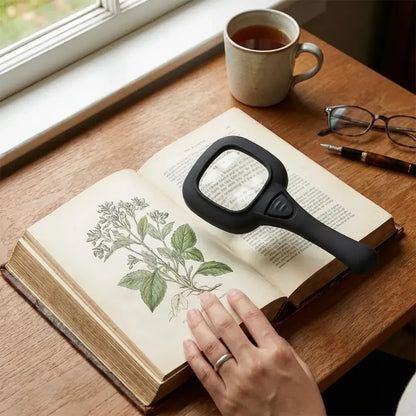 Led illuminated magnifying glass - home improvement