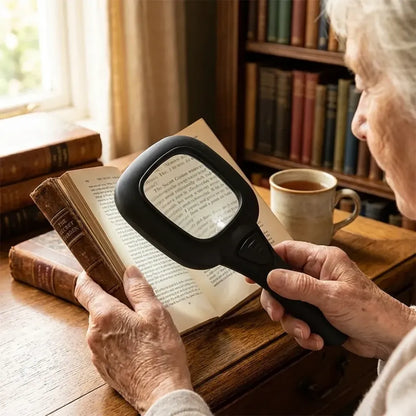 Led illuminated magnifying glass - home improvement