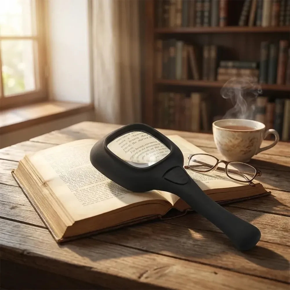 Led illuminated magnifying glass - home improvement