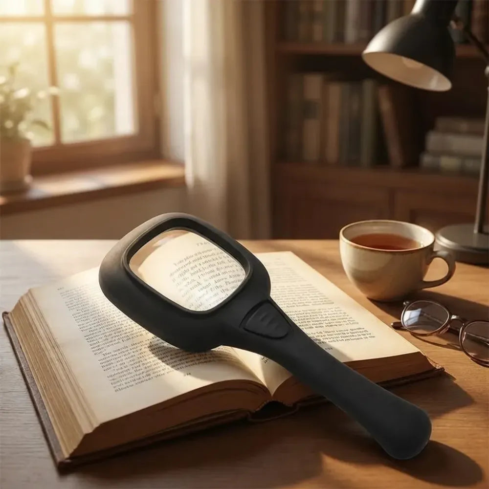 Led illuminated magnifying glass - home improvement