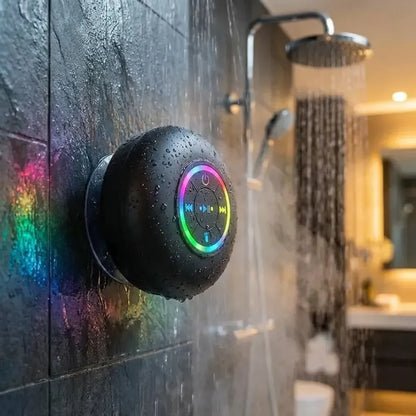Led shower bluetooth speaker
