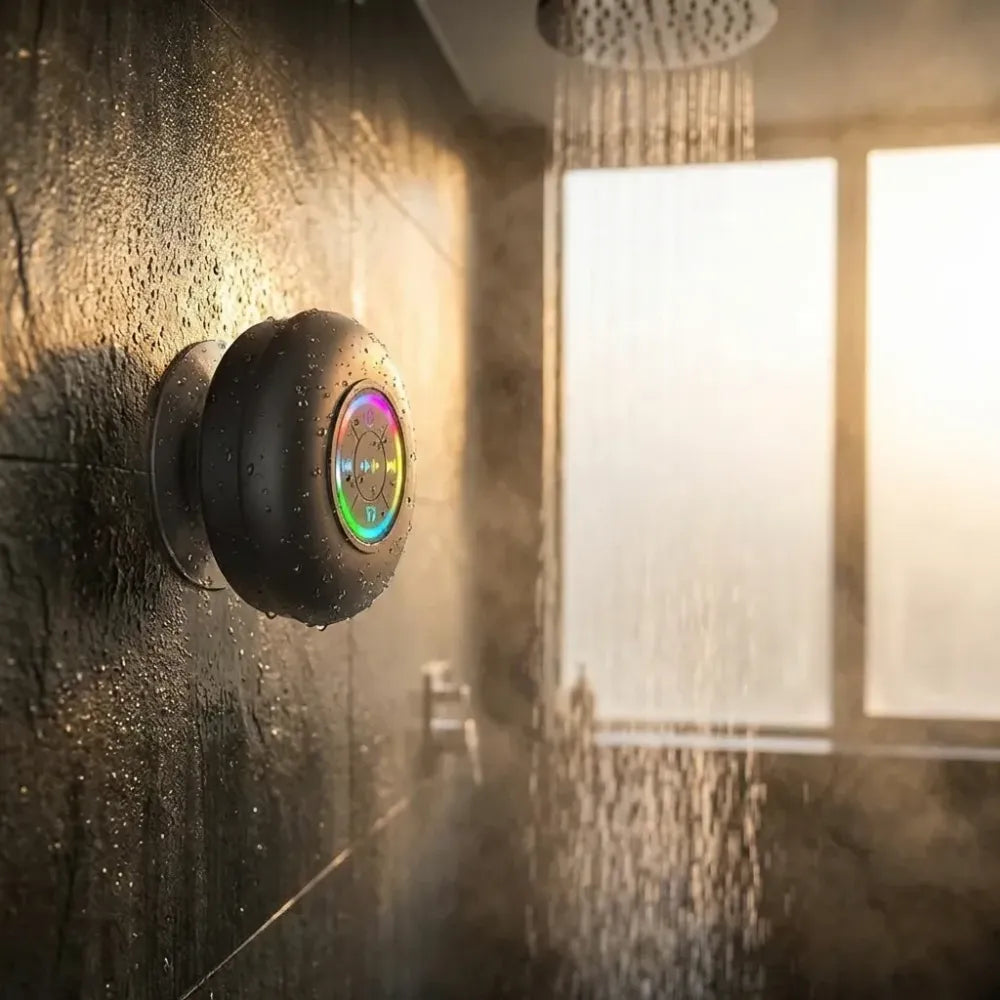 Led shower bluetooth speaker